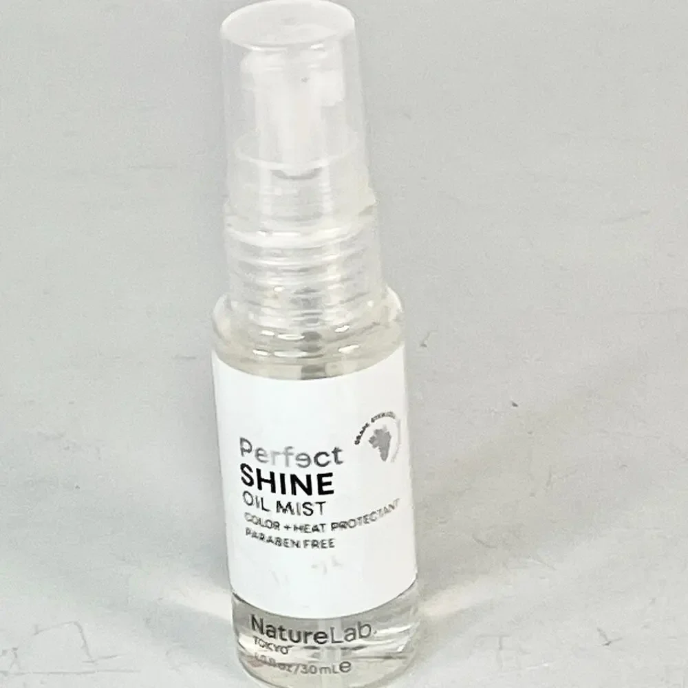 Nature Lab Perfect Shine Oil olor Hair Heat Protectant Travel 1 fl oz 30 ml New